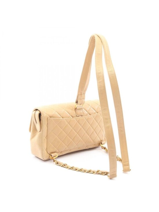 Chanel Backpack Quilted Beige Lambskin Suzu main image 10